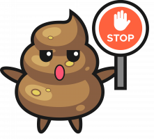 stop sign poop
